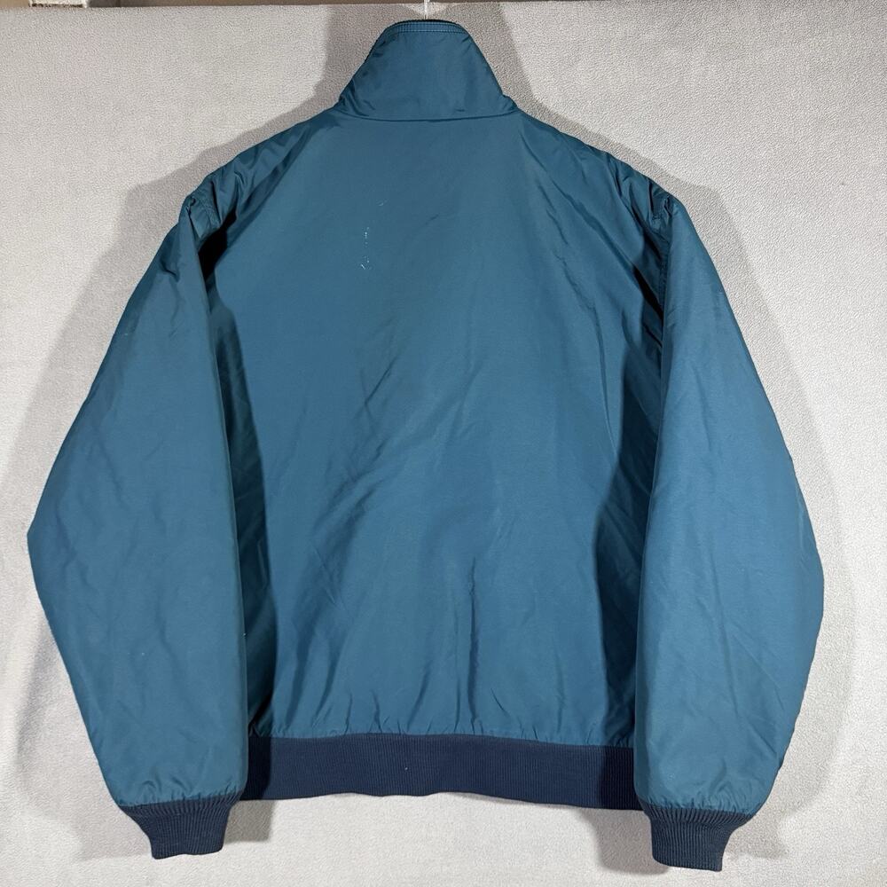Vintage 80s L.L. Bean Warm Up Bomber Jacket Blue Fleece Lined Mens Large XL - Picture 7 of 11